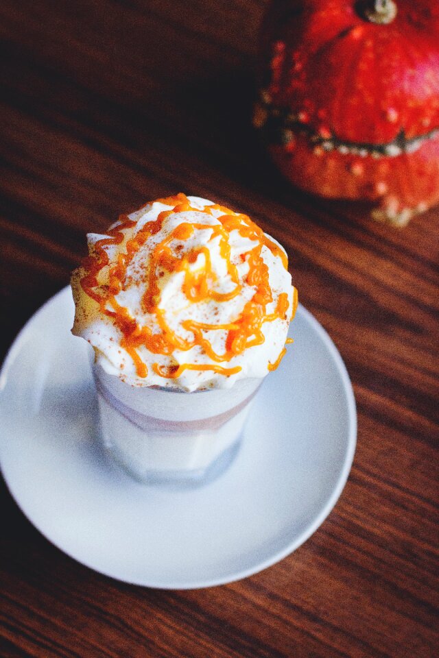Cafe caramel coffee