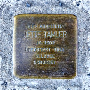 Stolperstein für Jette Tamler, Stefan-Heym-Platz 1, Chemnitz