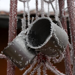 Rime frozen winter photo