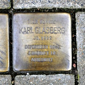 Stolperstein für Karl Glasberg, Bahnhofstrasse 73, Döbeln
