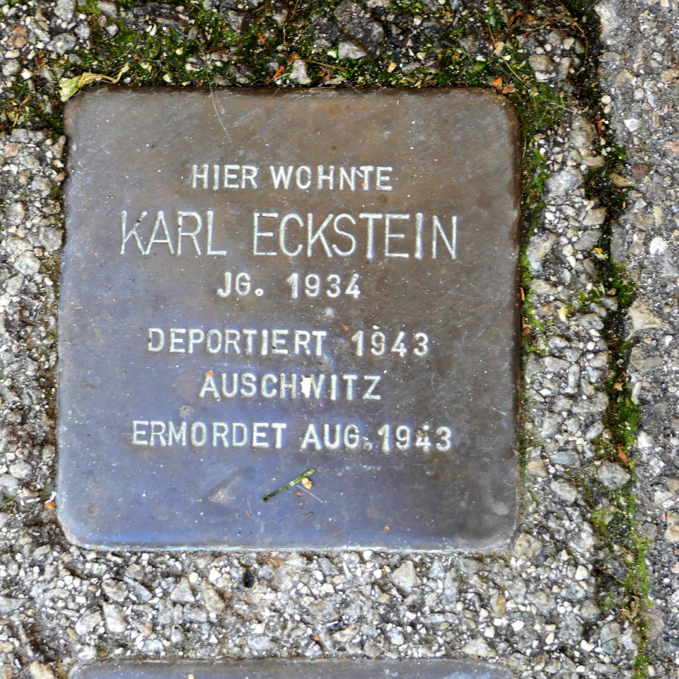 Stolperstein für Karl Eckstein, Römmelgasse 8, Schorndorf