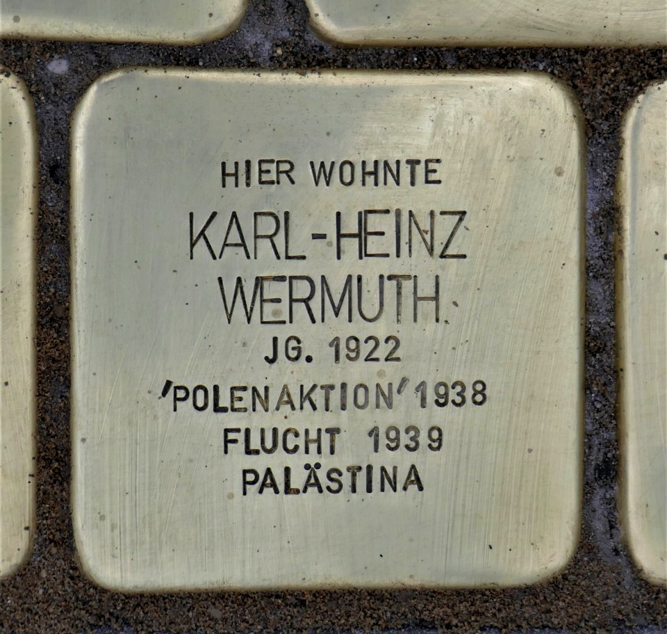 Stolperstein für Karl-Heinz Wermuth, Andreas-Schubert-Straße-Strehlener Straße, Dresden