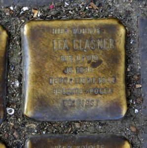 Stolperstein für Lea Glasner, Leipziger Strasse 15, Zwickau
