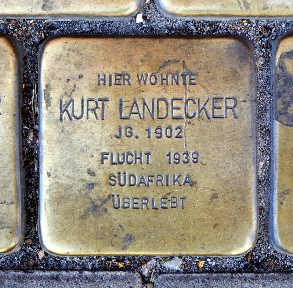 Stolperstein für Kurt Landecker, Salzer Straße 12, Schönebeck (Elbe)