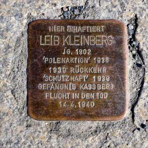 Stolperstein für Leib Kleinberg, Kassbergstrasse, Chemnitz