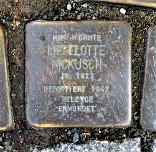 Stolperstein für Lieselotte Nickusch, Friedrich-Oettler-Strasse 20, Grimma