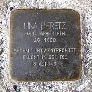 Stolperstein für Lina Peretz, Elsasser Strasse 8, Chemnitz