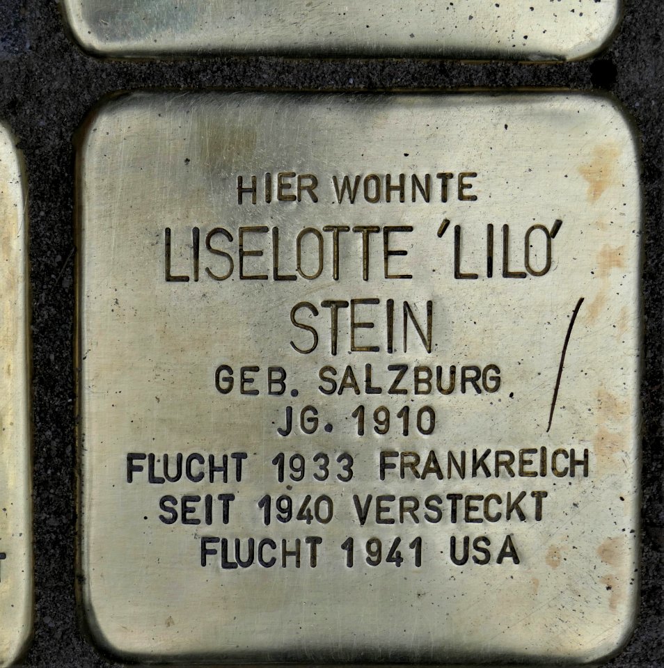 Stolperstein für Liselotte Stein, Tiergartenstraße 18, Dresden