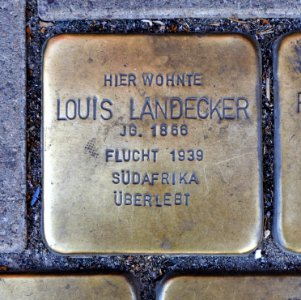 Stolperstein für Louis Landecker, Salzer Straße 12, Schönebeck (Elbe)