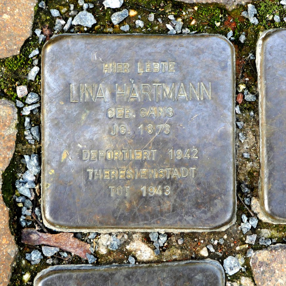 Stolperstein für Lina Hartmann, Färbergasse 2, Wurzen