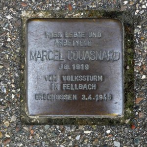 Stolperstein für Marcel Couasnard, Fellbacher Strasse 7, Schmiden, Fellbach