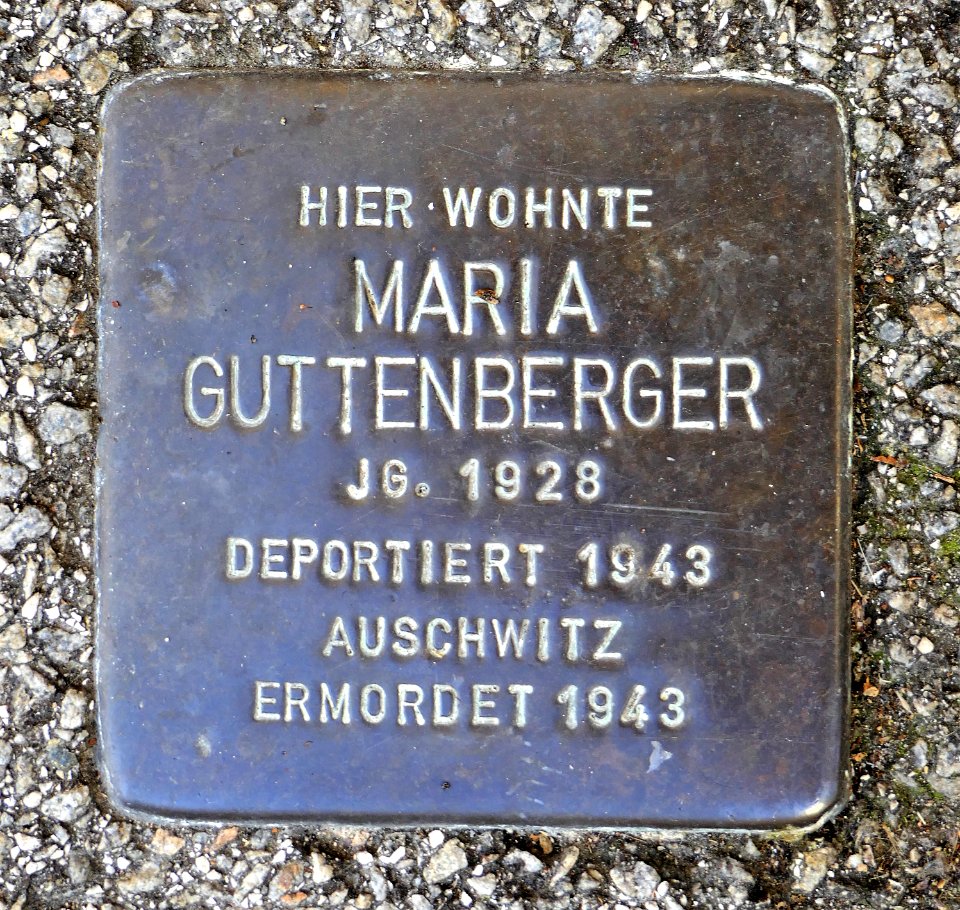 Stolperstein für Maria Guttenberger, Römmelgasse 8, Schorndorf