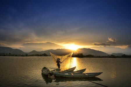 Vietnam the fishermen natural photo