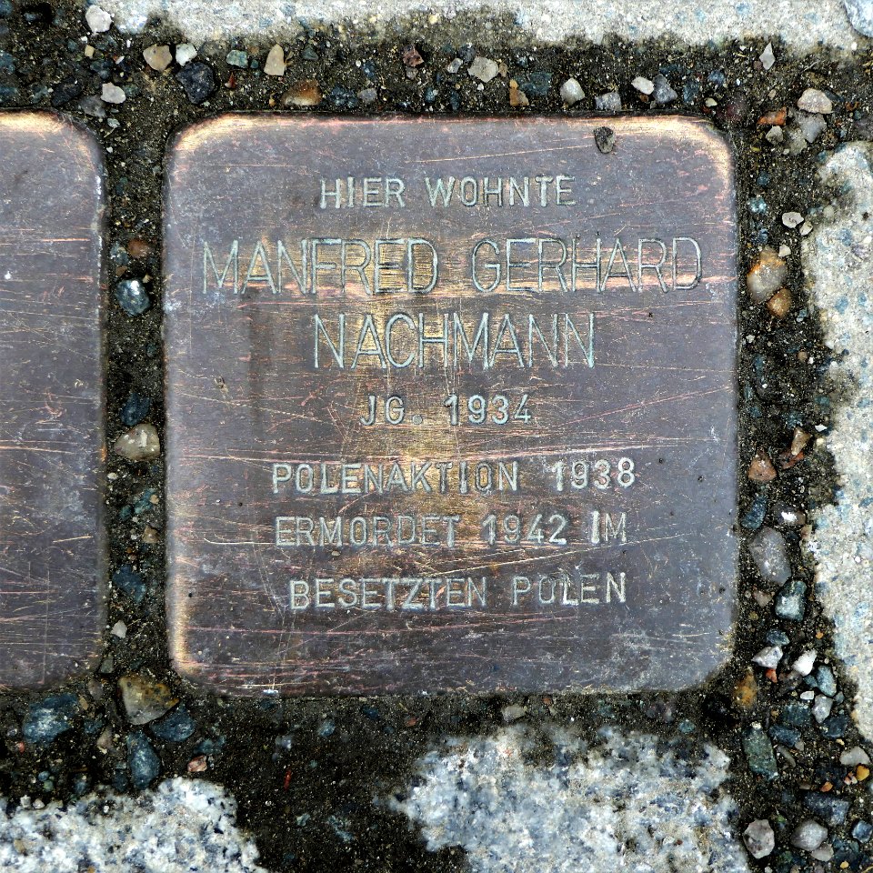Stolperstein für Manfred Gerhard Nachmann, Hospitalstrasse 7, Chemnitz
