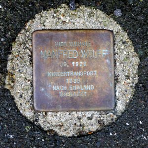 Stolperstein für Manfred Wolff, Weisbachstrasse 23, Freiberg (2)