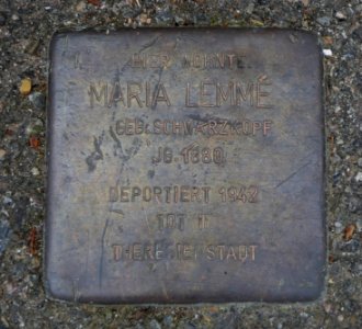 Stolperstein für Maria Lemmé, Ahornstraße 52, Degerloch, Stuttgart
