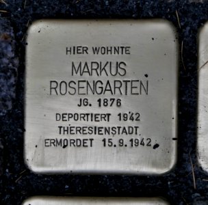 Stolperstein für Markus Rosengarten, Laubestraße 24, Dresden