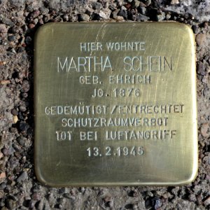 Stolperstein für Martha Schein, Königsbrücker Strasse 26, Dresden