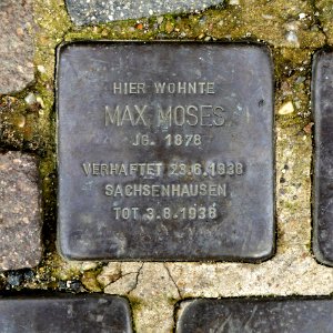 Stolperstein für Max Moses, Marktgasse 5, Grimma
