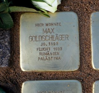 Stolperstein für Max Goldschläger, Brühlscher Garten 1, Dresden