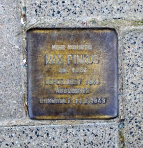 Stolperstein für Max Pinkus, Zöllnerstrasse 6, Chemnitz (1)