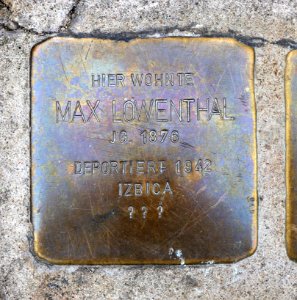 Stolperstein für Max Löwenthal, Theobald-Kerner-Strasse 7, Bad Cannstatt, Stuttgart