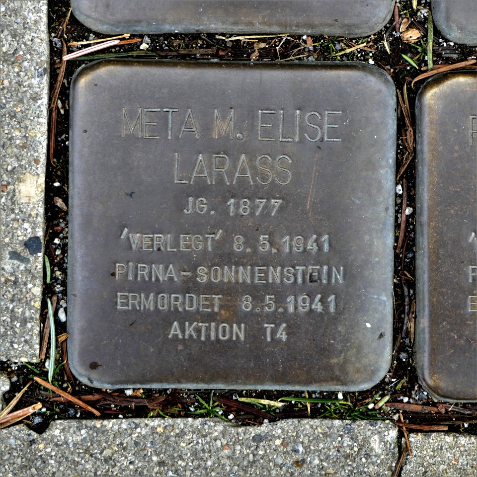 Stolperstein für Meta M. Elise Larass, Schmoler Weg 4, Bautzen