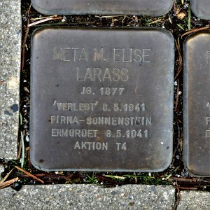 Stolperstein für Meta M. Elise Larass, Schmoler Weg 4, Bautzen