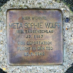 Stolperstein für Meta Sophie Wolff, Weisbachstrasse 23, Freiberg (1)