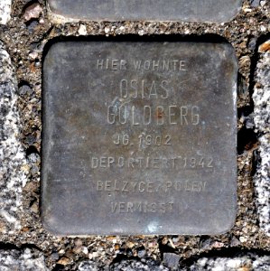 Stolperstein für Osias Goldberg, Dr.-Friedrichs-Ring, Zwickau