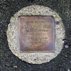 Stolperstein für Meta Sophie Wolff, Weisbachstrasse 23, Freiberg (2)