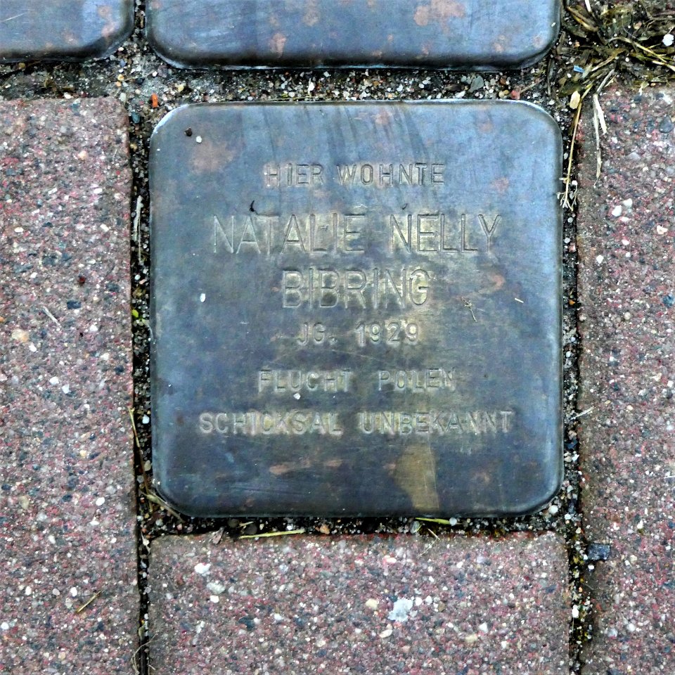Stolperstein für Natalie Nelly Bibring, Goldbornstrasse 22, Roßwein