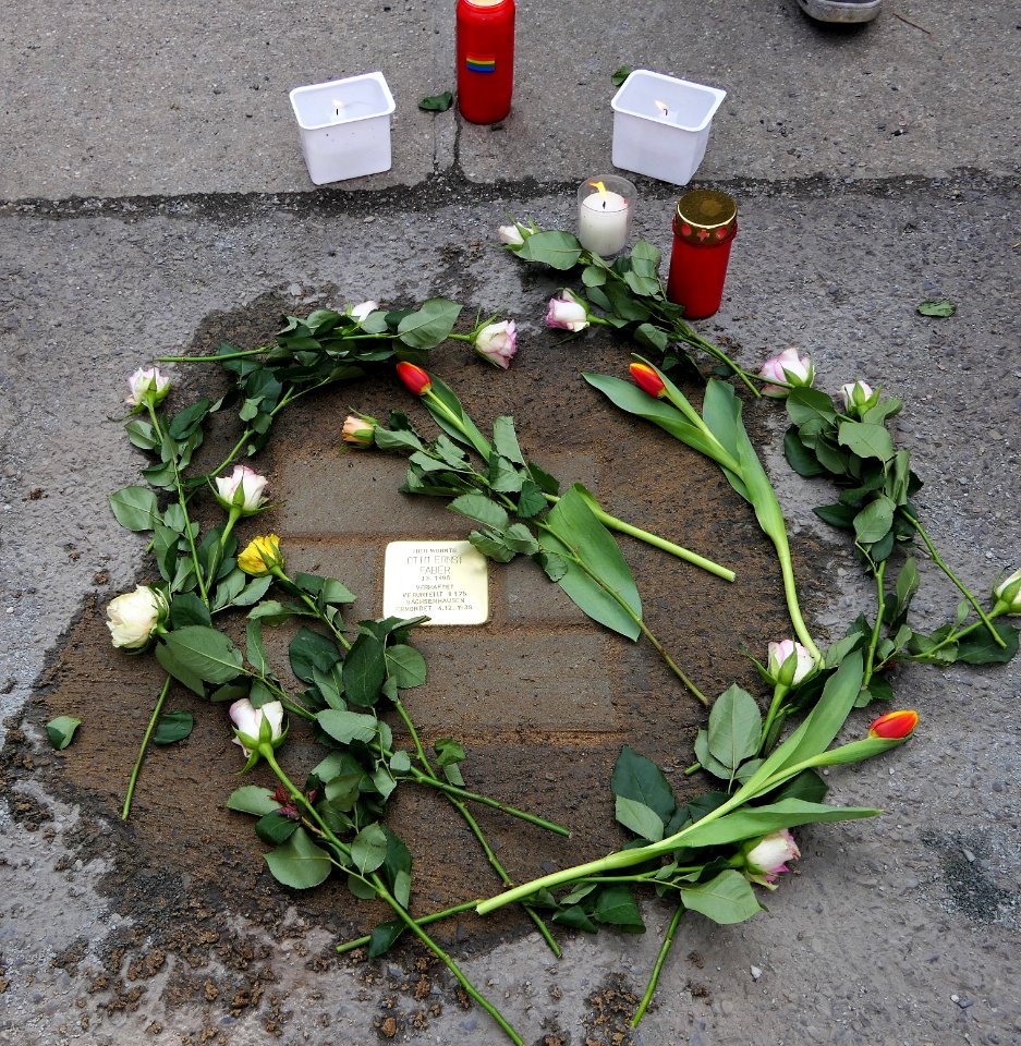 Stolperstein für Otto Ernst Faber, Hopfgartenstrasse 2, Dresden (1)