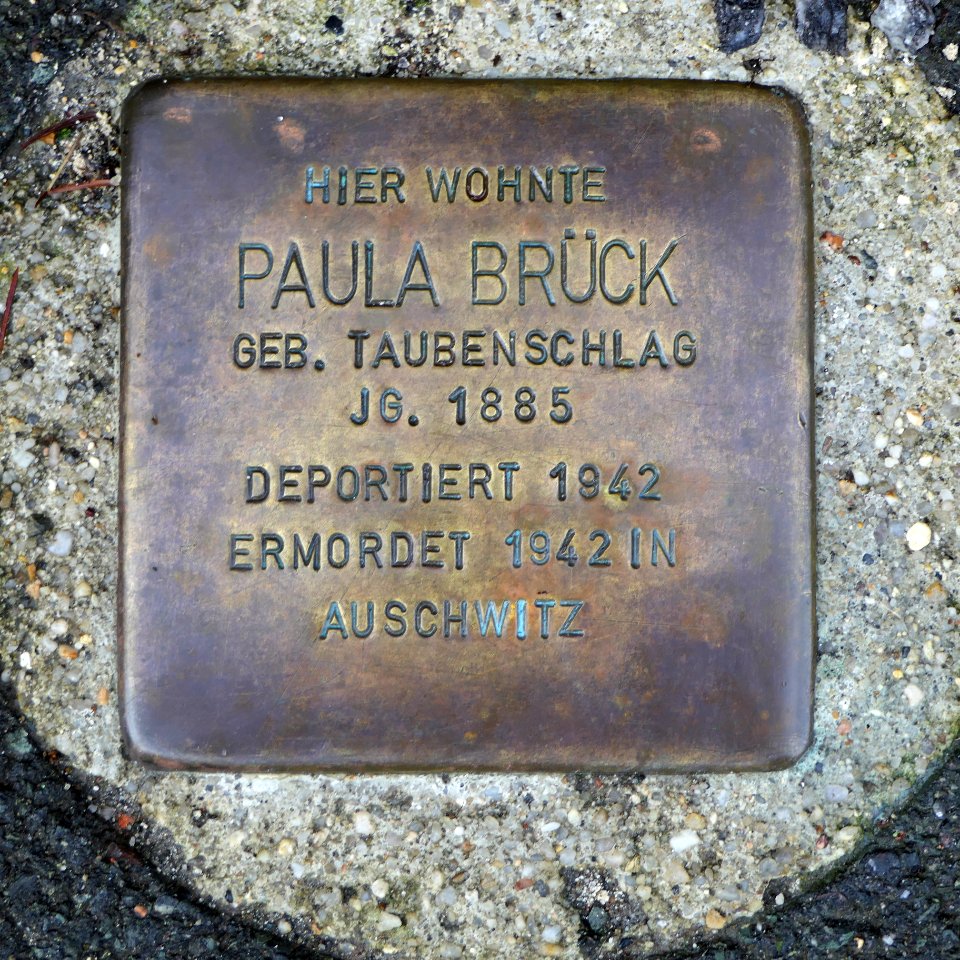 Stolperstein für Paula Brück, Weisbachstrasse 23, Freiberg (1)