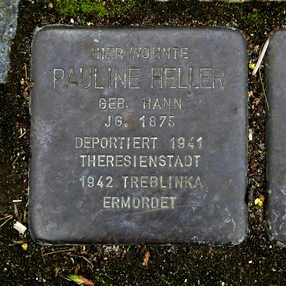 Stolperstein für Pauline Heller, Weinauallee 30, Zittau