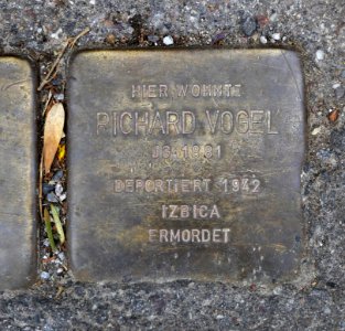 Stolperstein für Richard Vogel, Felix-Dahn-Straße 73, Degerloch, Stuttgart