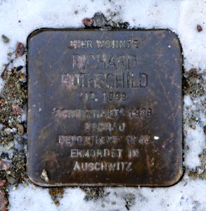 Stolperstein für Richard Rothschild, Johann-Sebastian-Bach-Strasse 11, Mittweida