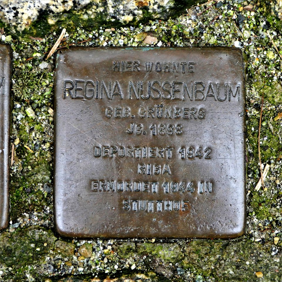 Stolperstein für Regina Nussenbaum, Siebergasse 2, Bautzen