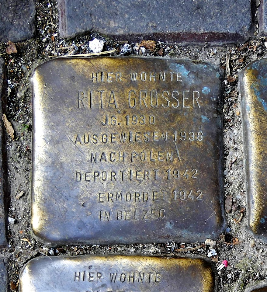 Stolperstein für Rita Grosser, Leipziger Strasse 15, Zwickau