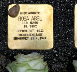 Stolperstein für Rosa Abel, Andréstraße 11, Chemnitz