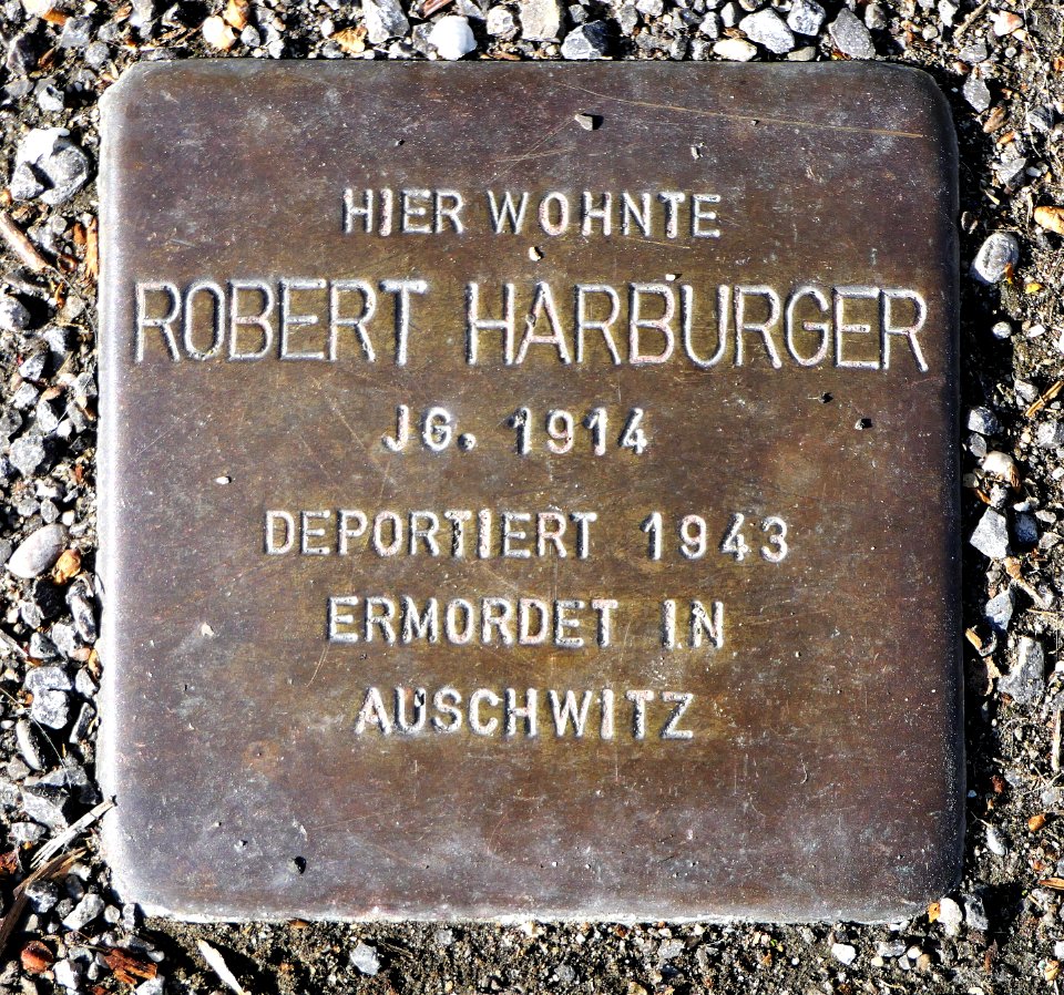 Stolperstein für Robert Harburger, Entringer Straße 39, Degerloch, Stuttgart