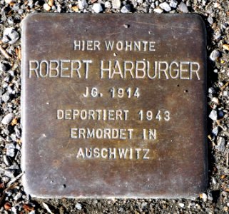Stolperstein für Robert Harburger, Entringer Straße 39, Degerloch, Stuttgart