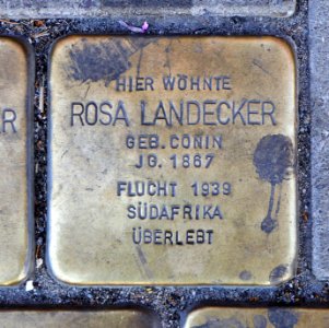 Stolperstein für Rosa Landecker, Salzer Straße 12, Schönebeck (Elbe)