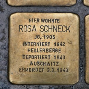Stolperstein für Rosa Schneck, Seestraße 7, Dresden