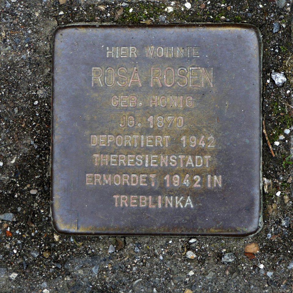 Stolperstein für Rosa Rosen, Reutlinger Straße 73, Degerloch, Stuttgart