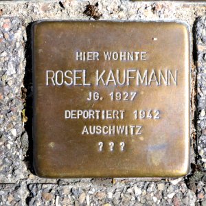 Stolperstein für Rosel Kaufmann, Hallstrasse 28, Bad Cannstatt, Stuttgart