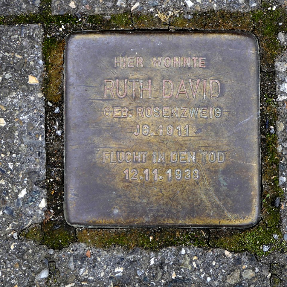 Stolperstein für Ruth David, Reutlinger Straße 73, Degerloch, Stuttgart