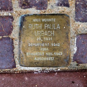 Stolperstein für Ruth Paula Urbach, Obermarktgasse 4, Leisnig