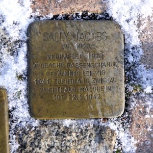 Stolperstein für Sally Jacobs, Augustinerplatz, Waldheim