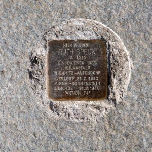 Stolperstein für Ruth Speck, Ricarda-Huch-Strasse 18, Chemnitz (1)